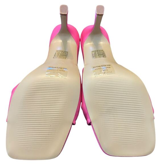 Journee Collection Diorra Knotted Vamp Heels Dress Sandal Square Toe NEW 10 - Picture 9 of 10